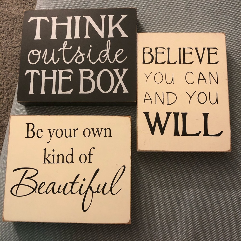 Decorative wooden art wall signs